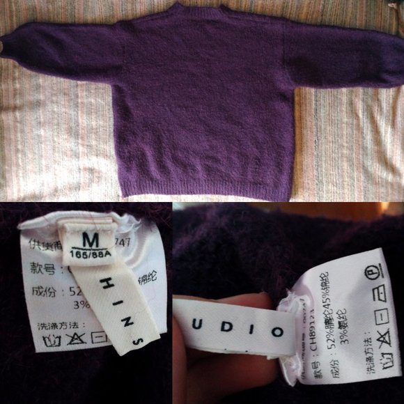 Big Acrylic Purple Sweater in Perfect Condition - Picture 2 of 3